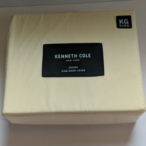Kenneth Cole King Size Duvet Cover - Lemon